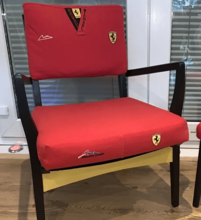 Ferrari Firmback Chair and Footstool